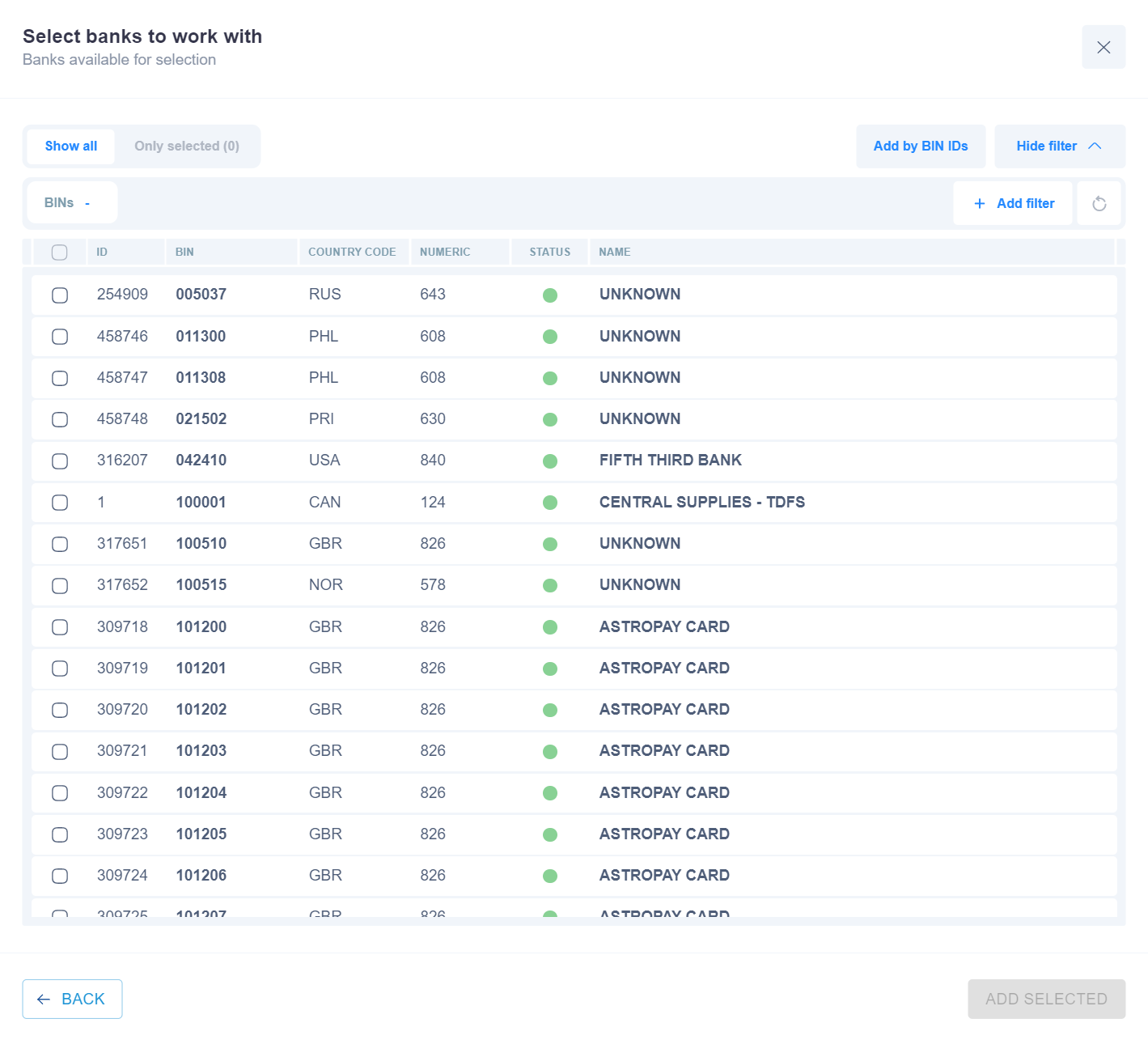 choose bins src balancing 2.0